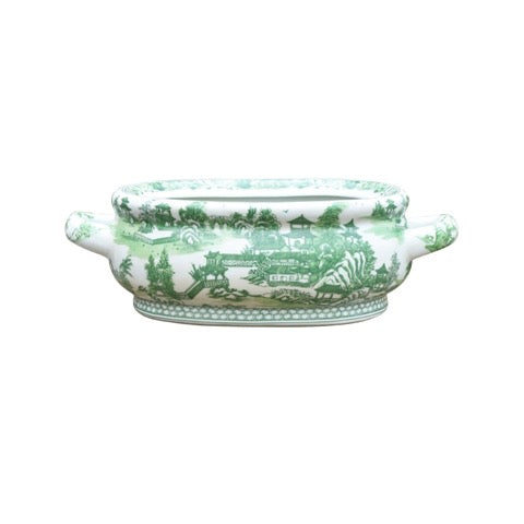 Green Chinoiserie Foot Bath