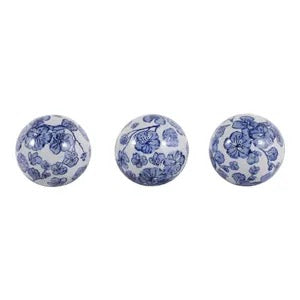 BLUE CERAMIC ORB 5 INCH
