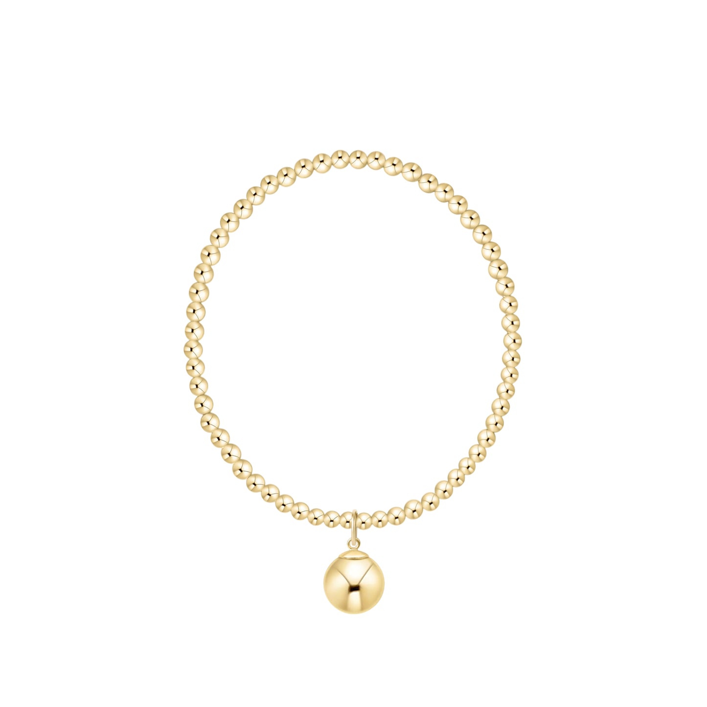 Enewton Extends Classic Gold 3mm Bracelet - Classic Gold 10mm Charm