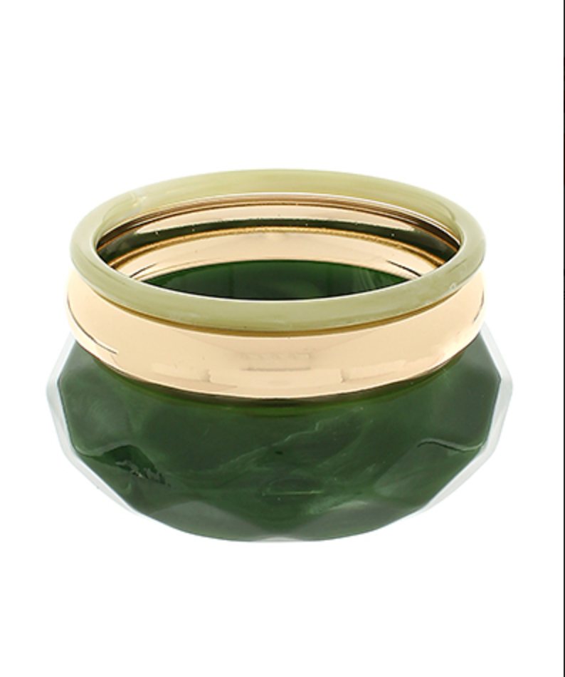 Gold Mix Bangle Set