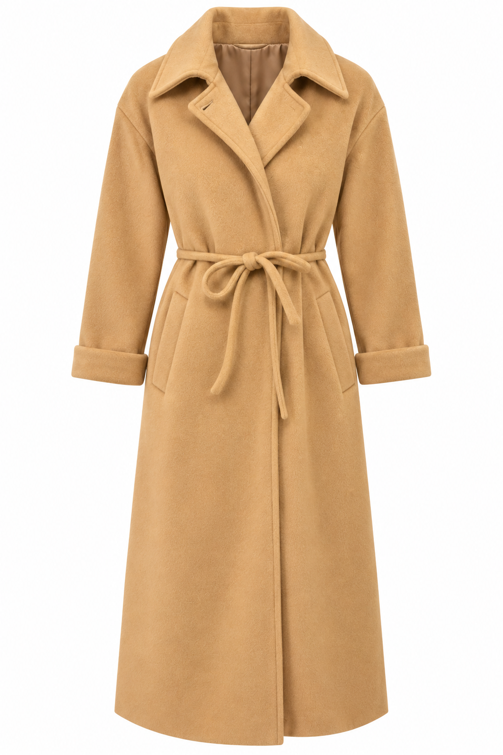 The Classic Belted Wool-blend Coat