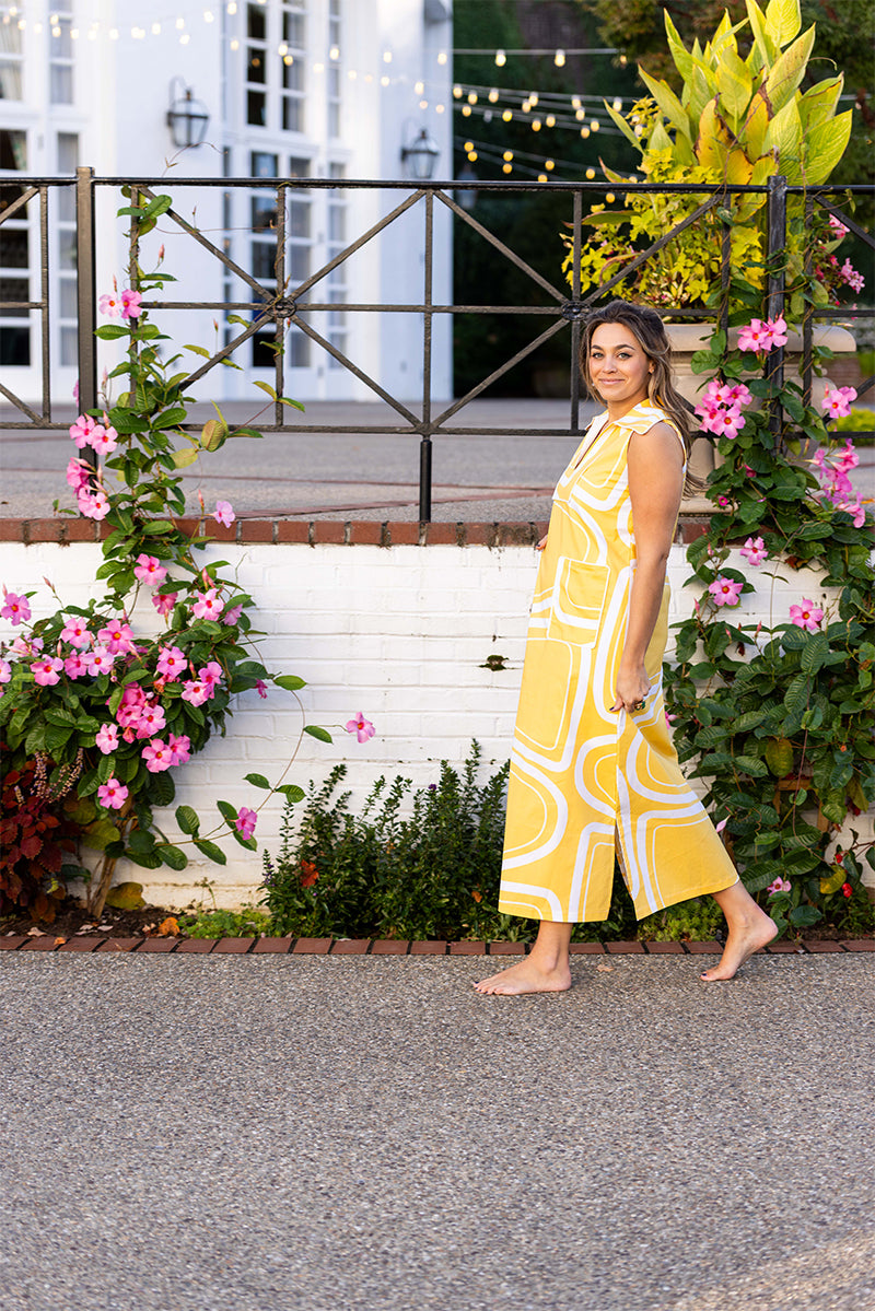 Cosmo Gold Sleeveless Cassidy Long Dress
