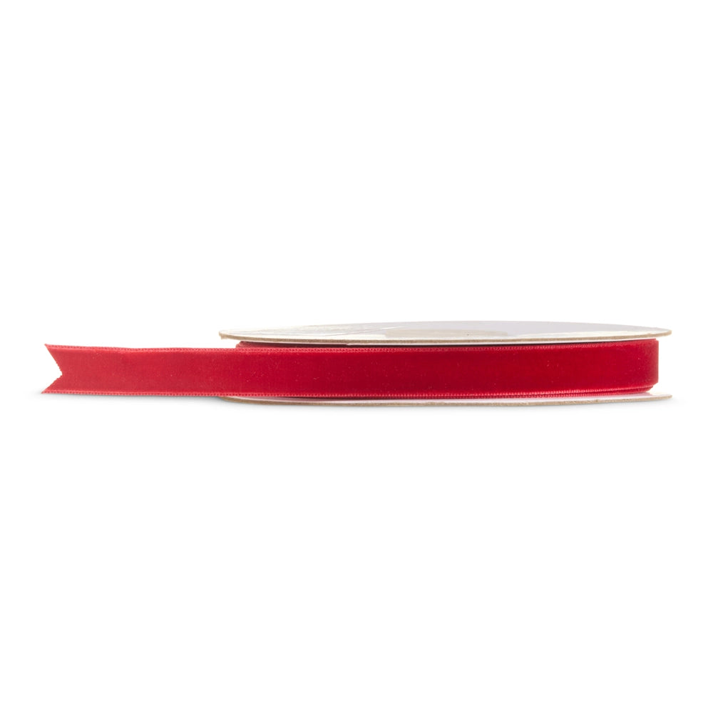 0.5” X 10 Yards Red Velvet Ribbon