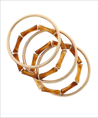 5 Row Bamboo and Bangle Set