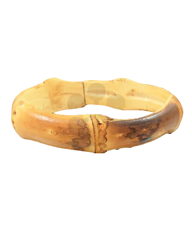 Bamboo Textured Bangle Bracelet