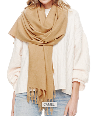 Cashmere Blend Wrap (11 Colors) Camel