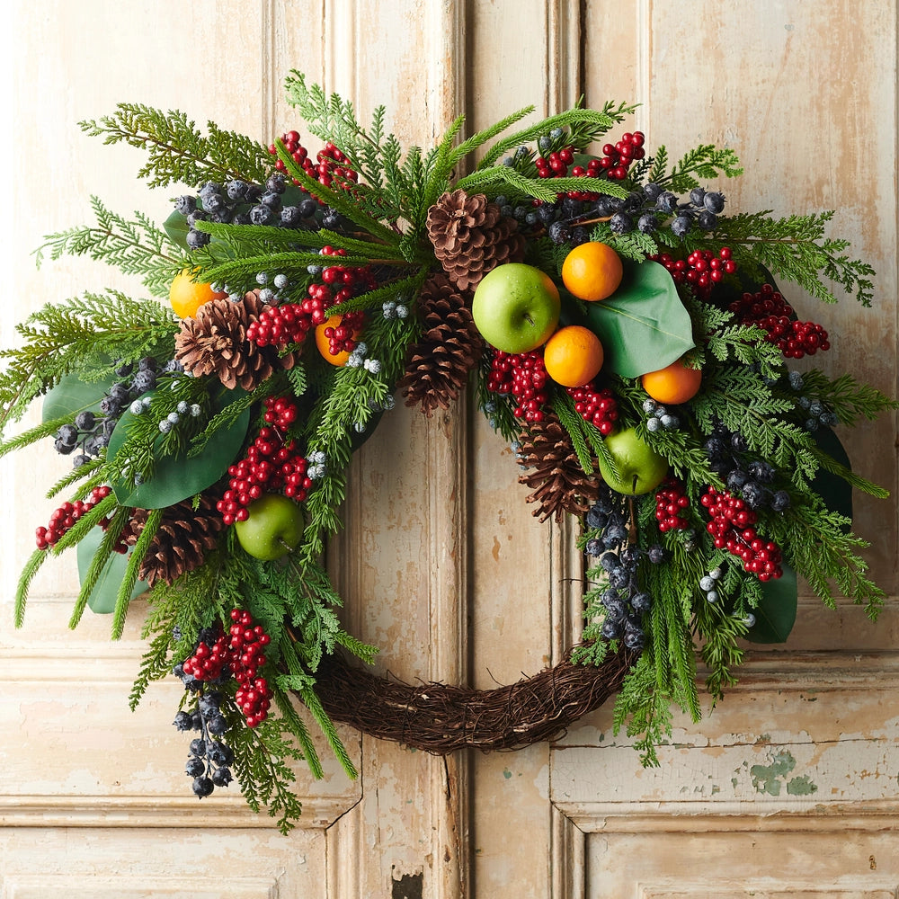 29” Asymmetrical Fruit Wreath