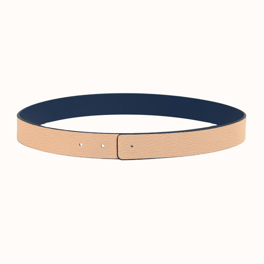 Nautical & Nude Reversible Leather Strap | 3cm