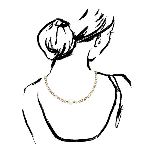CC & Co by Catherine Canino - Essential Pebble Pearl Necklace : 16"