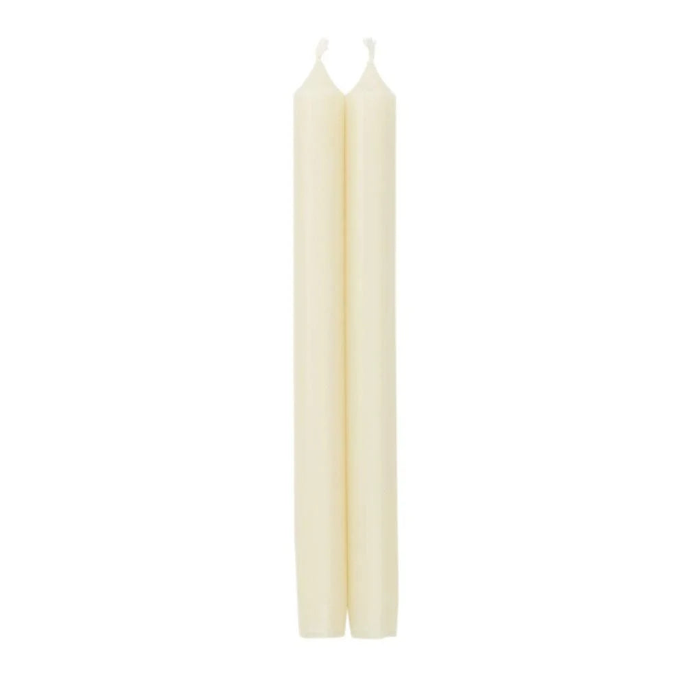 Caspari Crown Candles | 2 Pack 10” Ivory