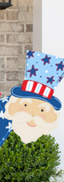 Patriotic 24 inch Potted Plant Stake- Uncle Sam