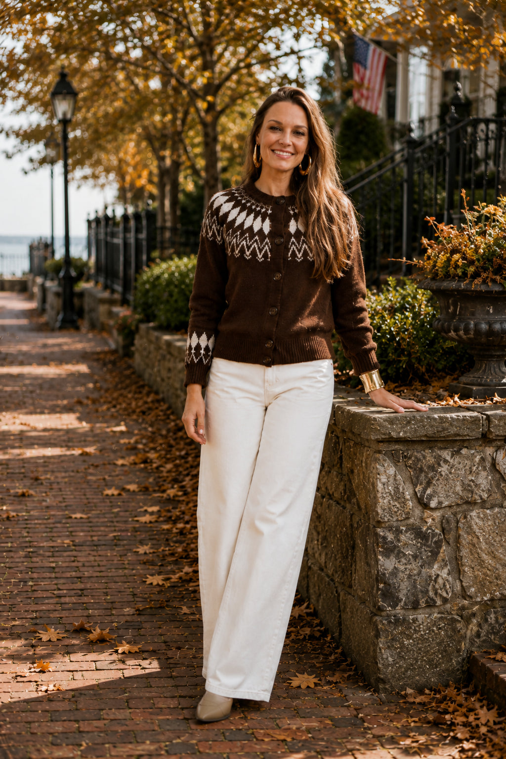 The Willa Fair Isle Cardigan | Cocoa Combo