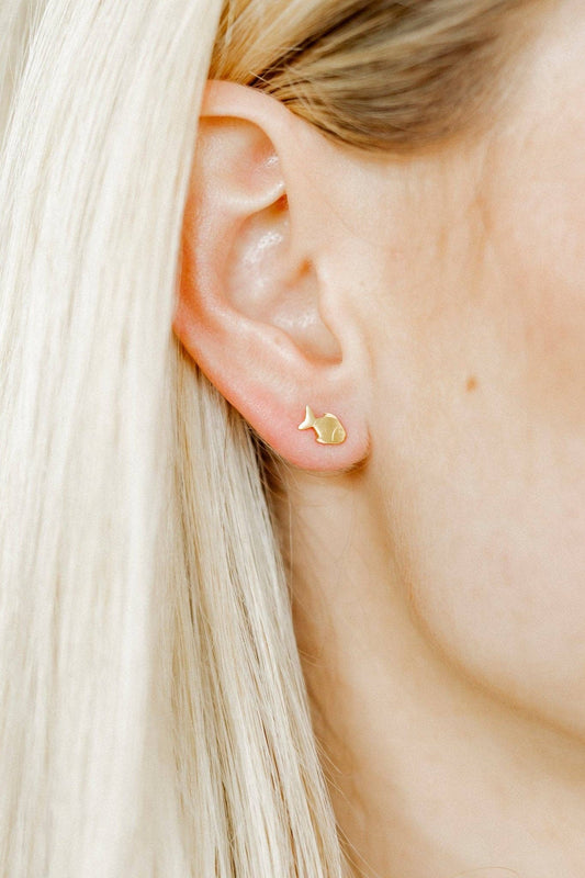 LINNY CO - Screwback Stud Earrings - Fish