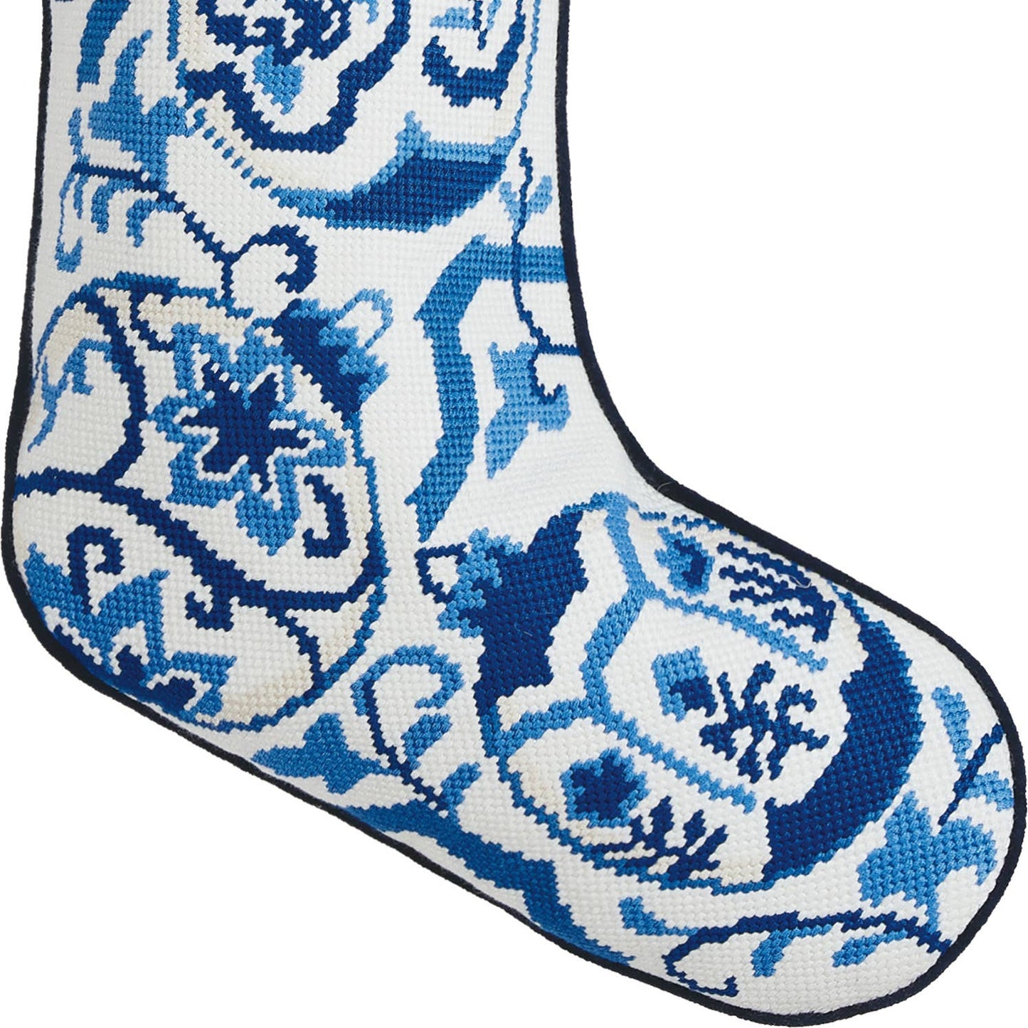 Chinoiserie Ornament Embroidered Stocking