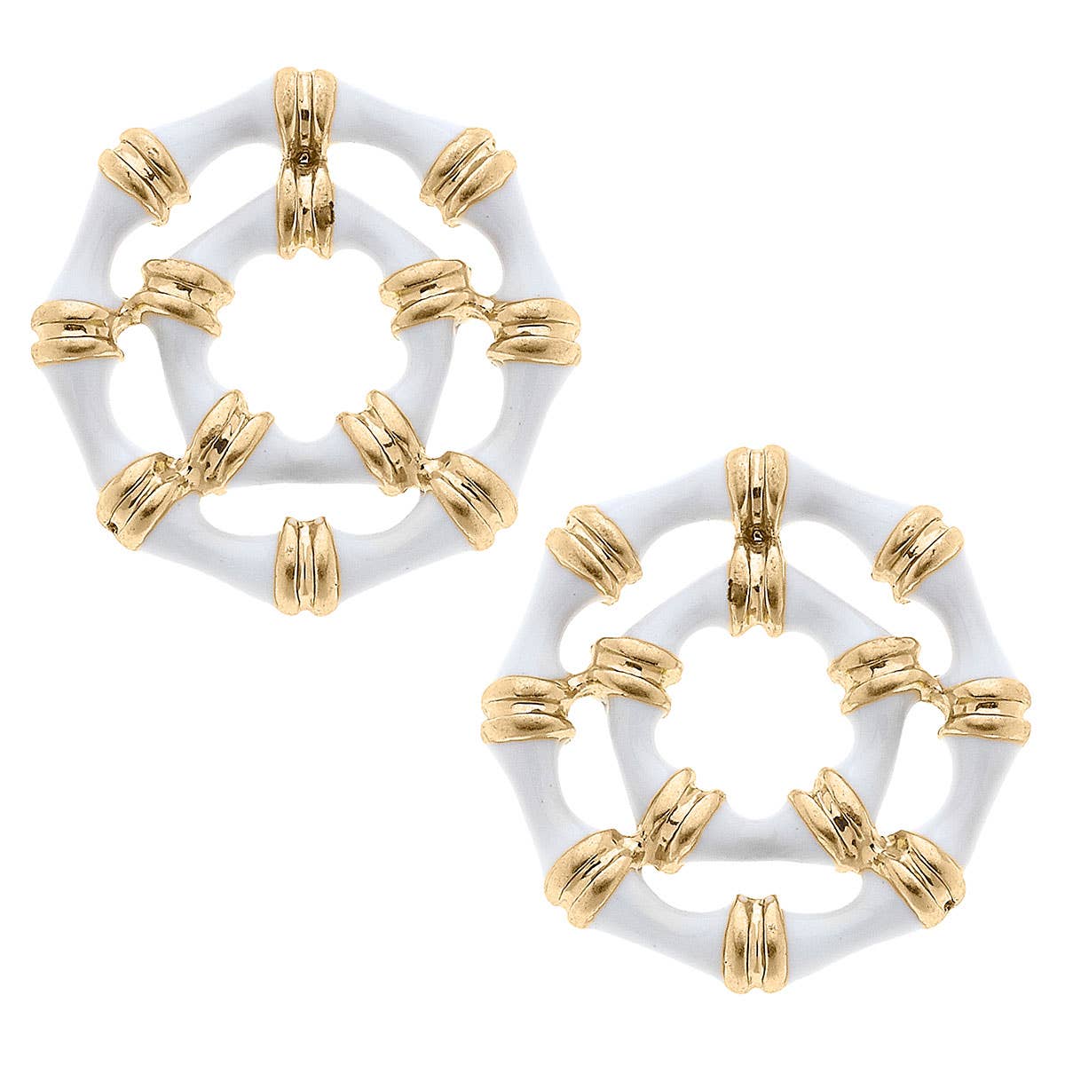Lilly Bamboo Stud Earrings