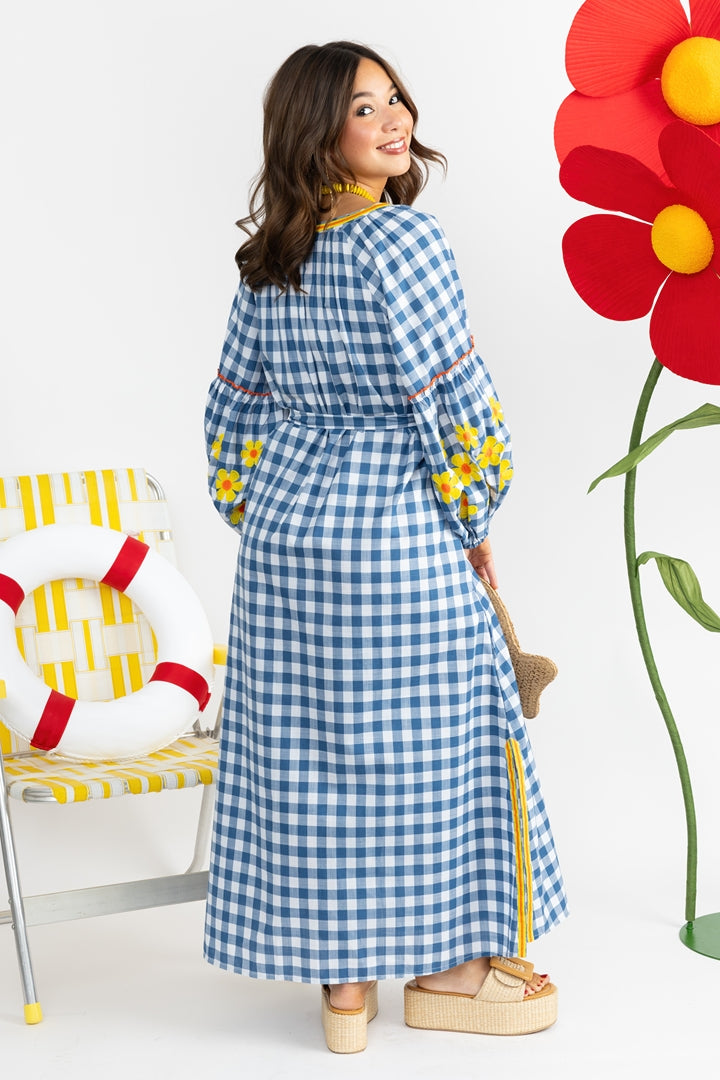 Picnic Plaid Tela Caftan