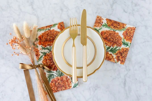 Marigold Harvest Cocktail Napkin