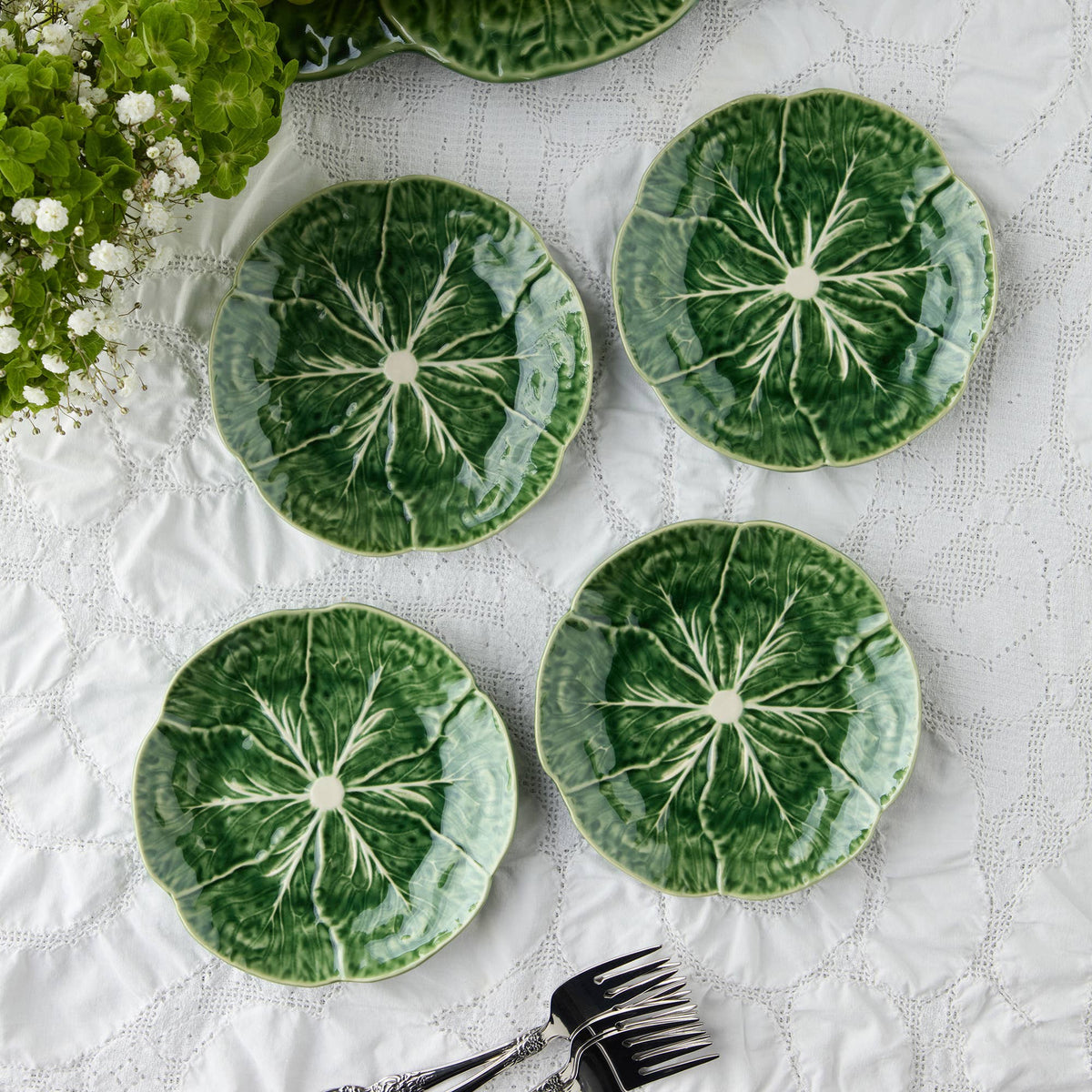Certified International - Le Jardin Cabbage 3-D Canape Plate