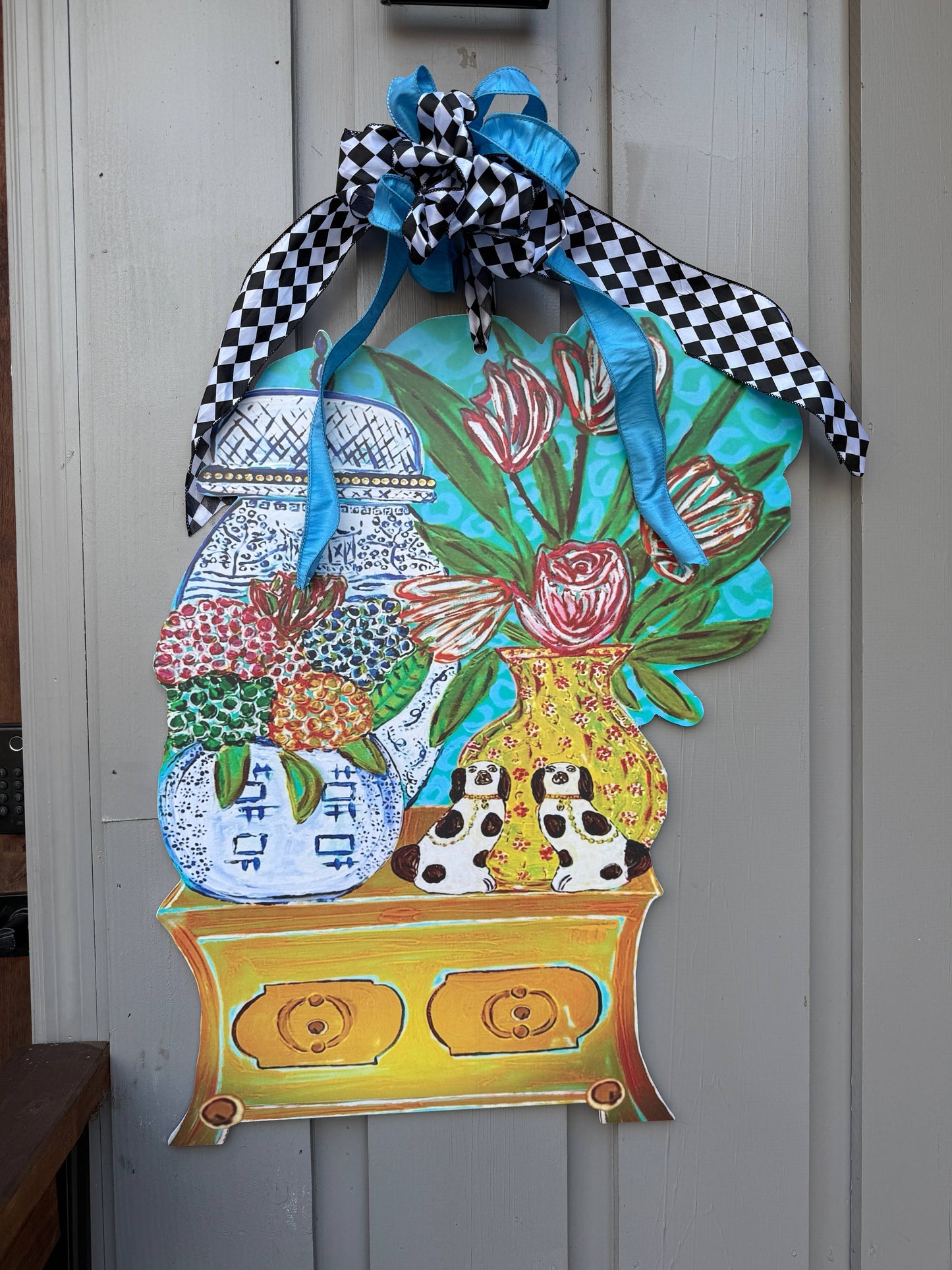 'For the Love of Chinois' Door Hanger