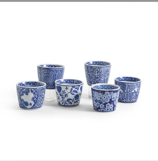 Canton Blue& White Cachepot (6 Designs)