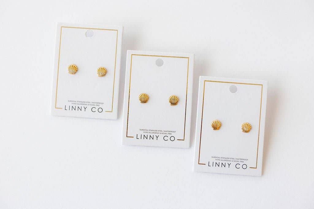 LINNY CO - Screwback Stud Earrings - Marina