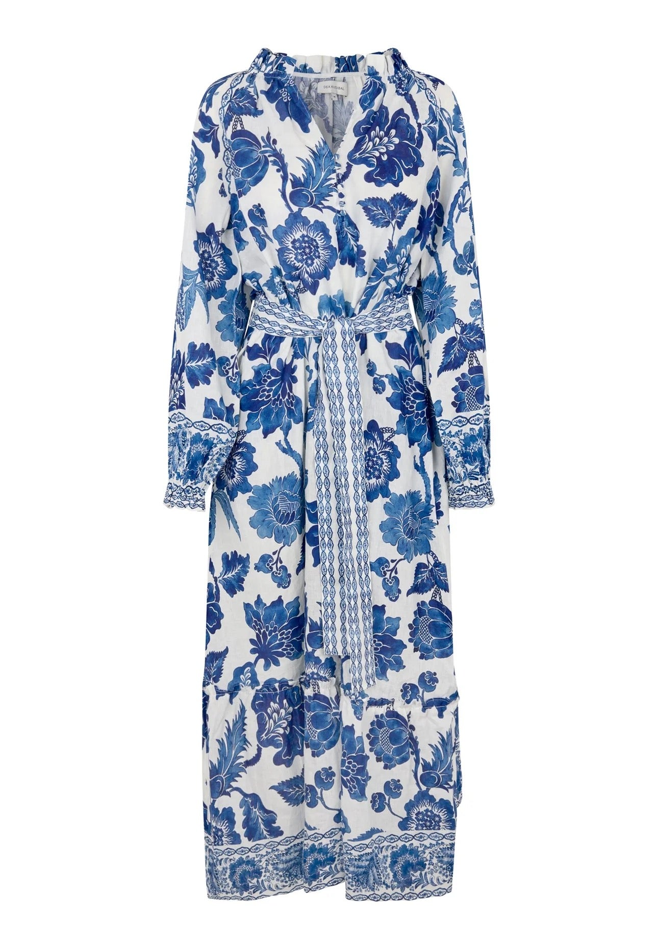 IdaniaDEA Blue and White Maxi Dress