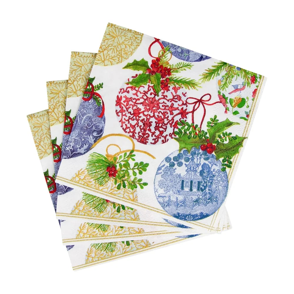 Porcelain Ornaments Cocktail Napkins