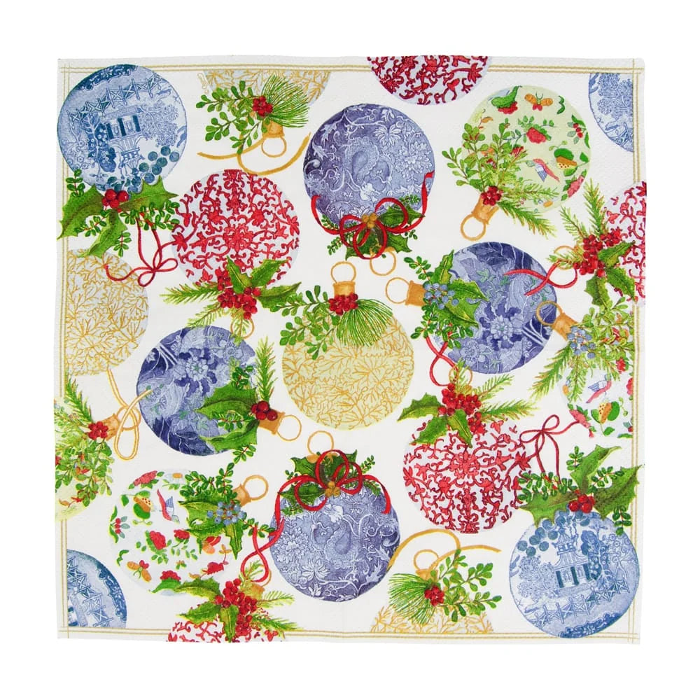 Porcelain Ornaments Cocktail Napkins