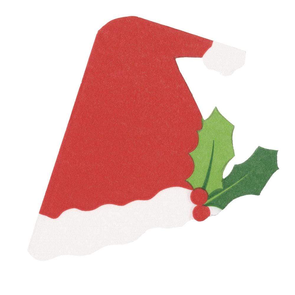 Santa Hat Die-Cut Paper Linen Napkin