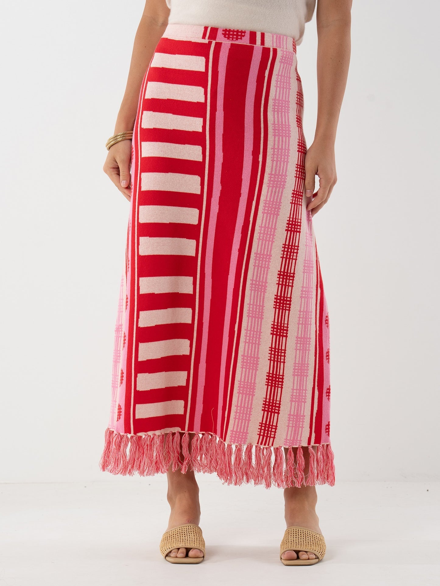 Capri Knit Skirt - Peach Jubilee