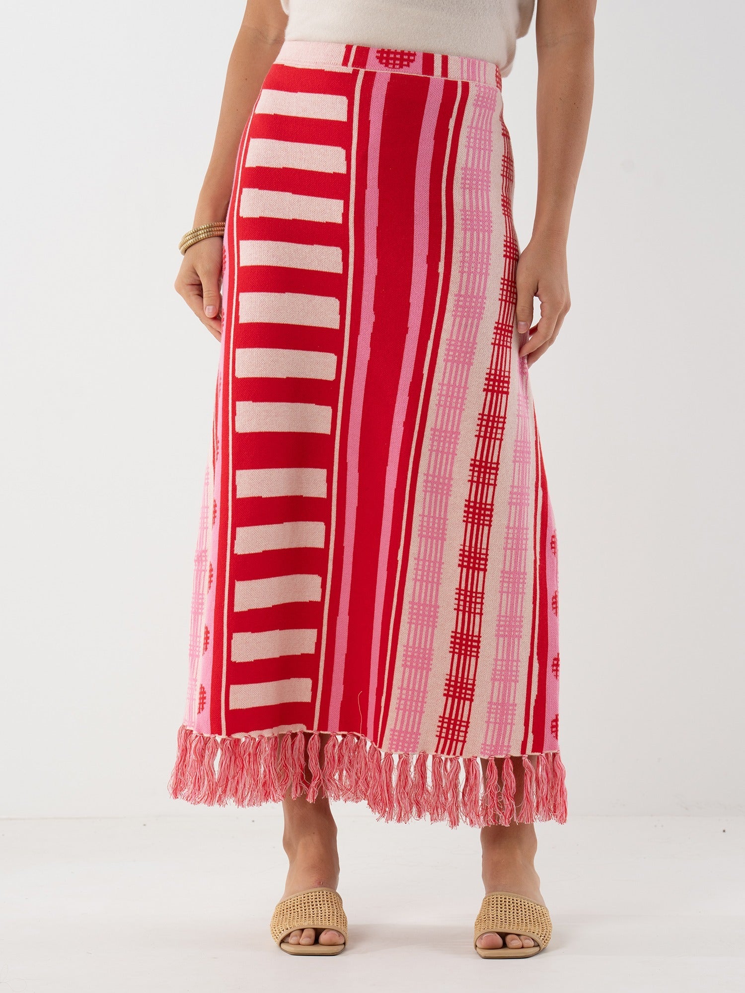 Capri Knit Skirt - Peach Jubilee