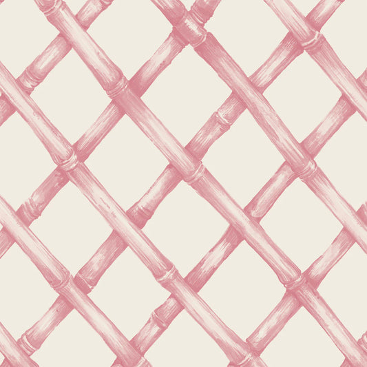 Hester&Cook Cocktail Napkins Pink Lattice