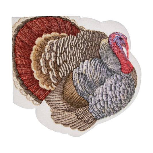 Turkey Die Cut Luncheon Napkins