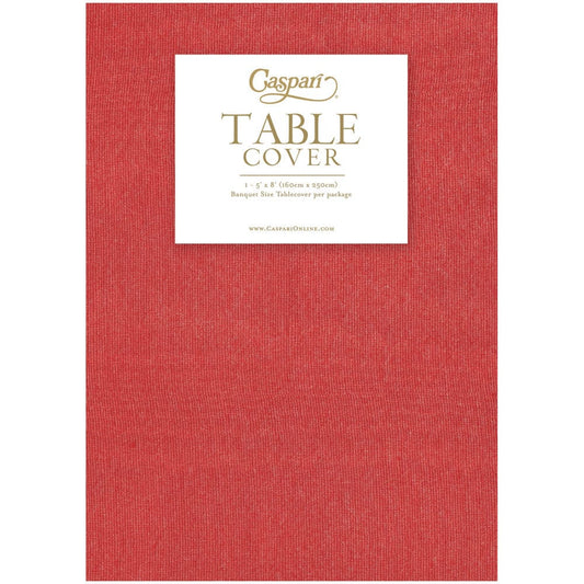 Moire Red Paper Linen Print Airlaid Tablecover