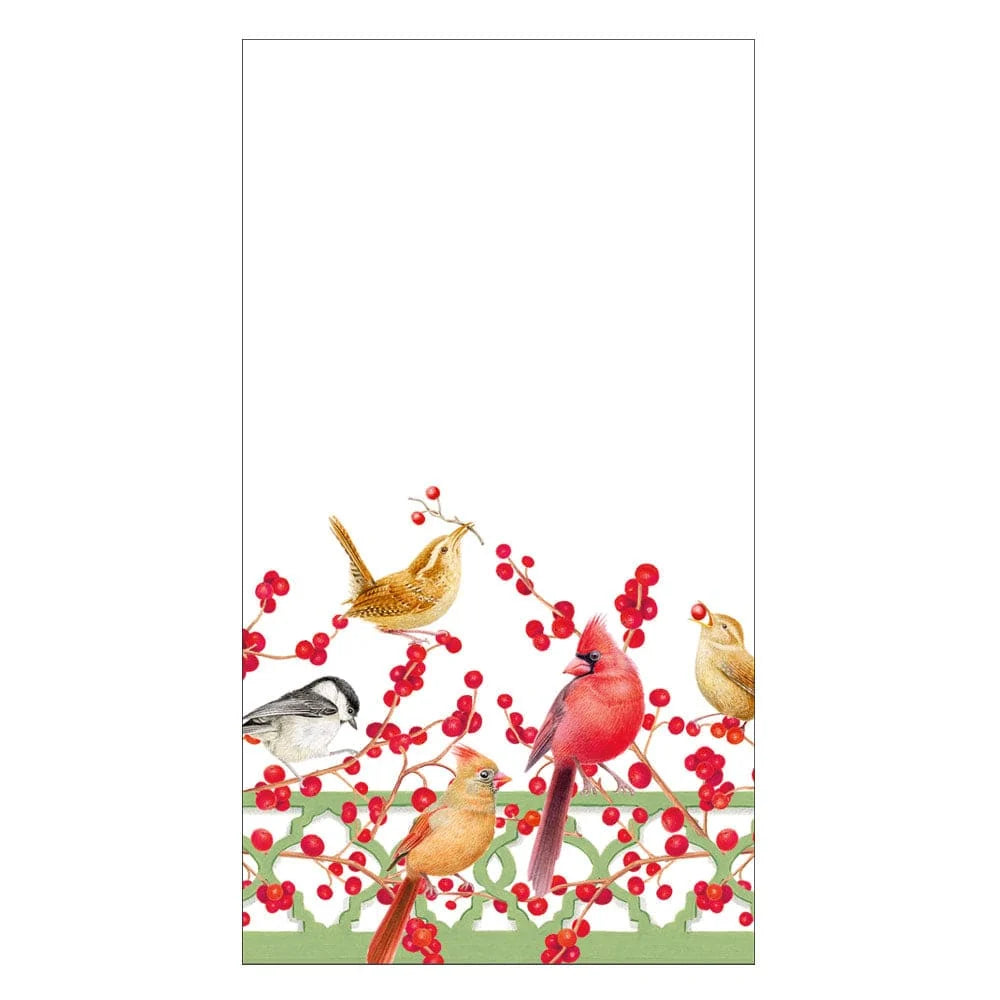 Winter Birds and Berries Guest Napkins