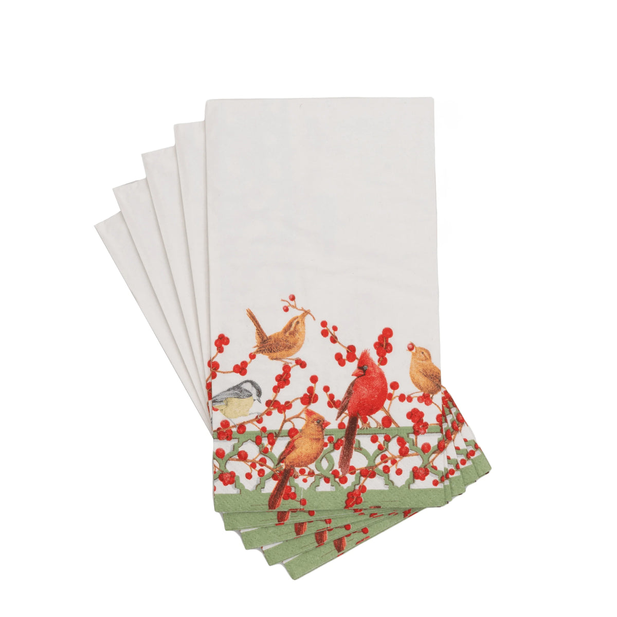 Winter Birds and Berries Guest Napkins