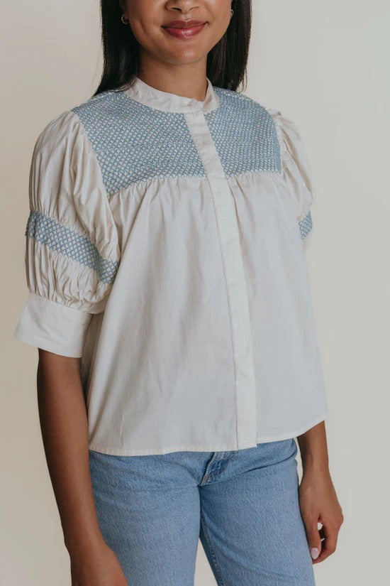 Sutton Top (Bone Stitching)