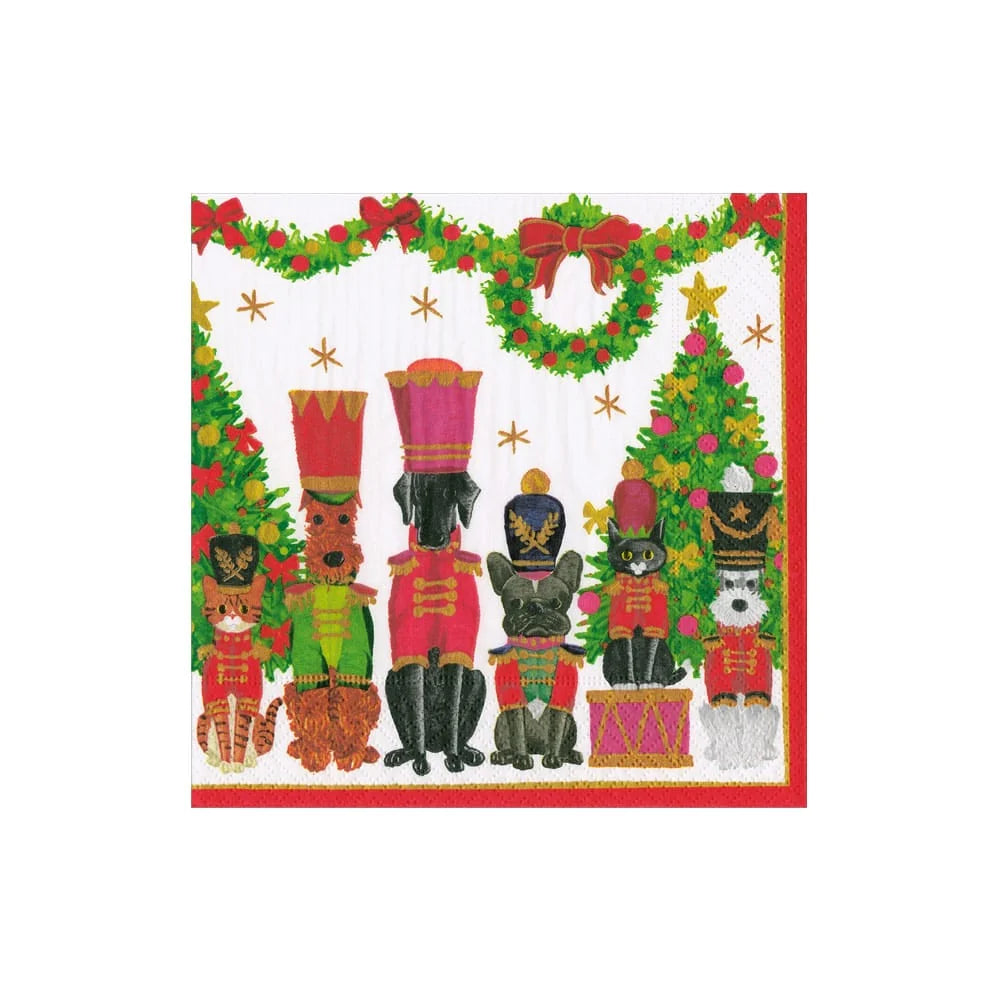 Toy Soldier Pets Cocktail Napkins