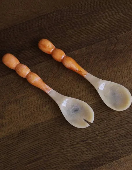 Resin Bubble Salad Servers