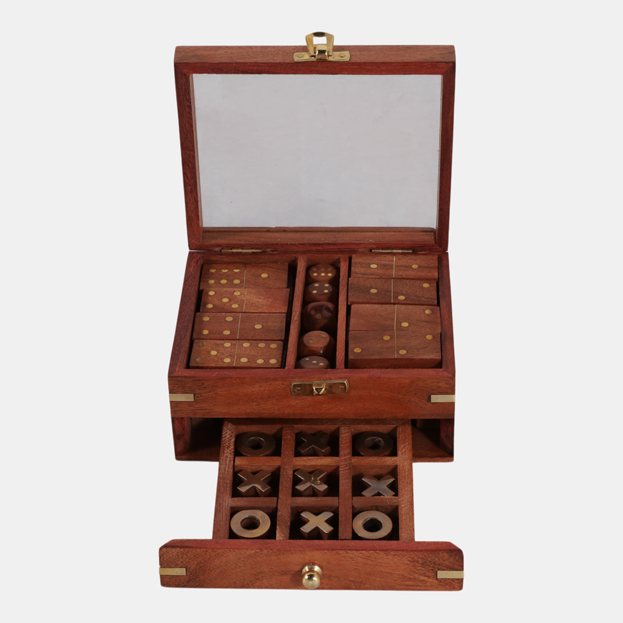 Brown & Gold 3 in 1 Game Set