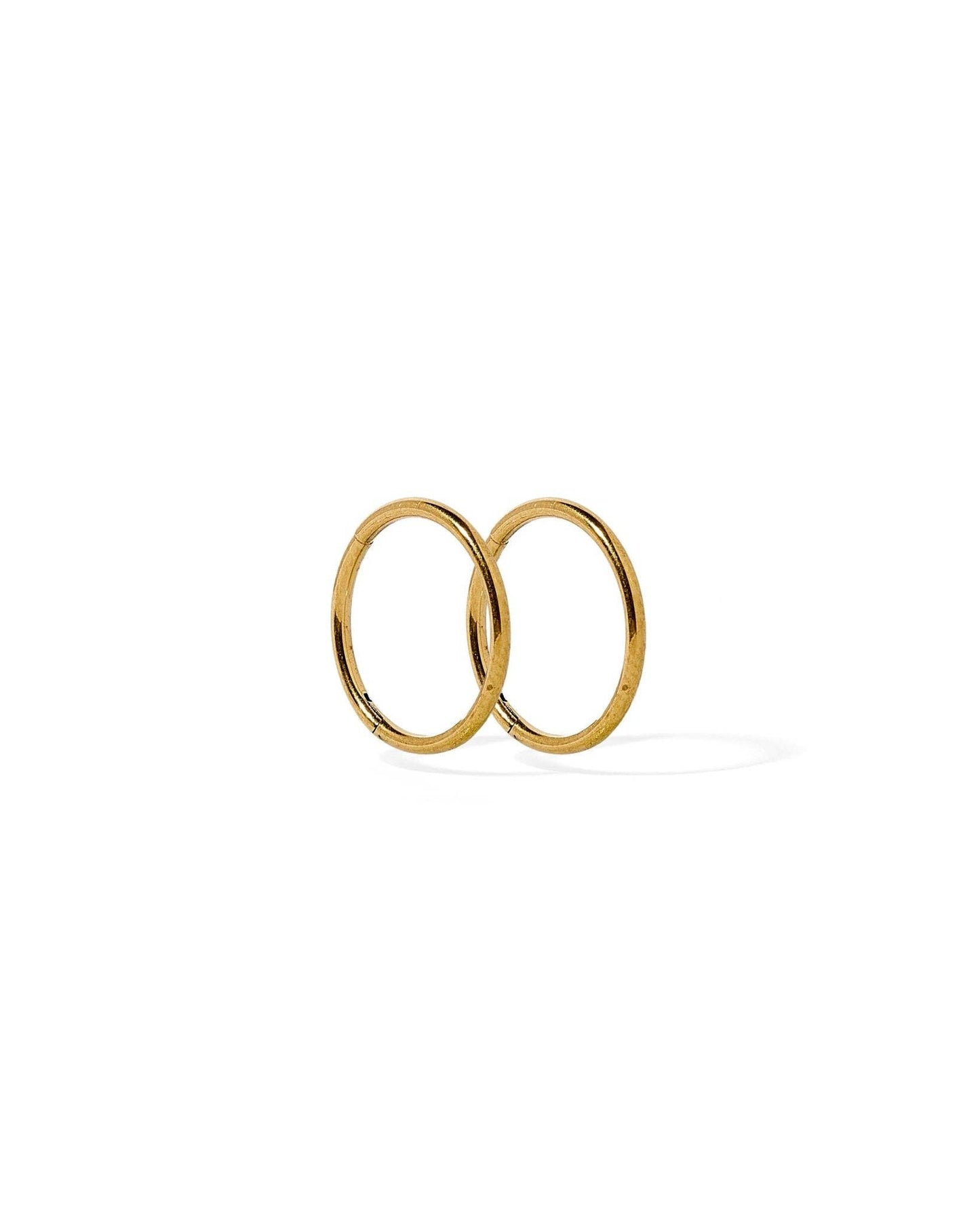 LINNY CO - Huggie Infinity Hoop Earrings - Ava Gold 12mm