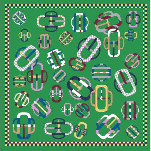 Lazyjack Press - Buckle Up Silk Scarf