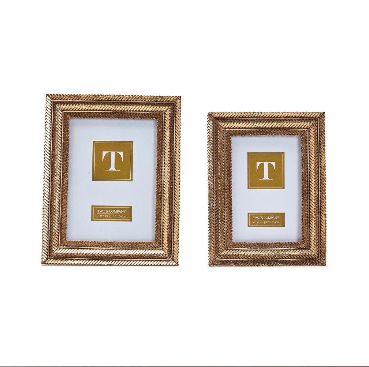 Gold Fern Photo Frames