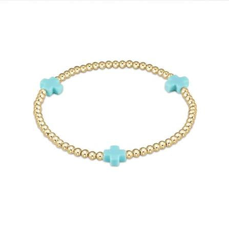 Egirl Signature Cross 3mm Turquoise