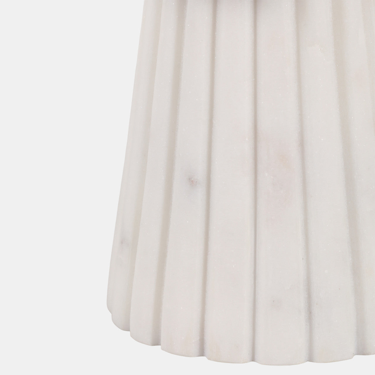 10x8” Marble Ribbed Bowl on Pedestal