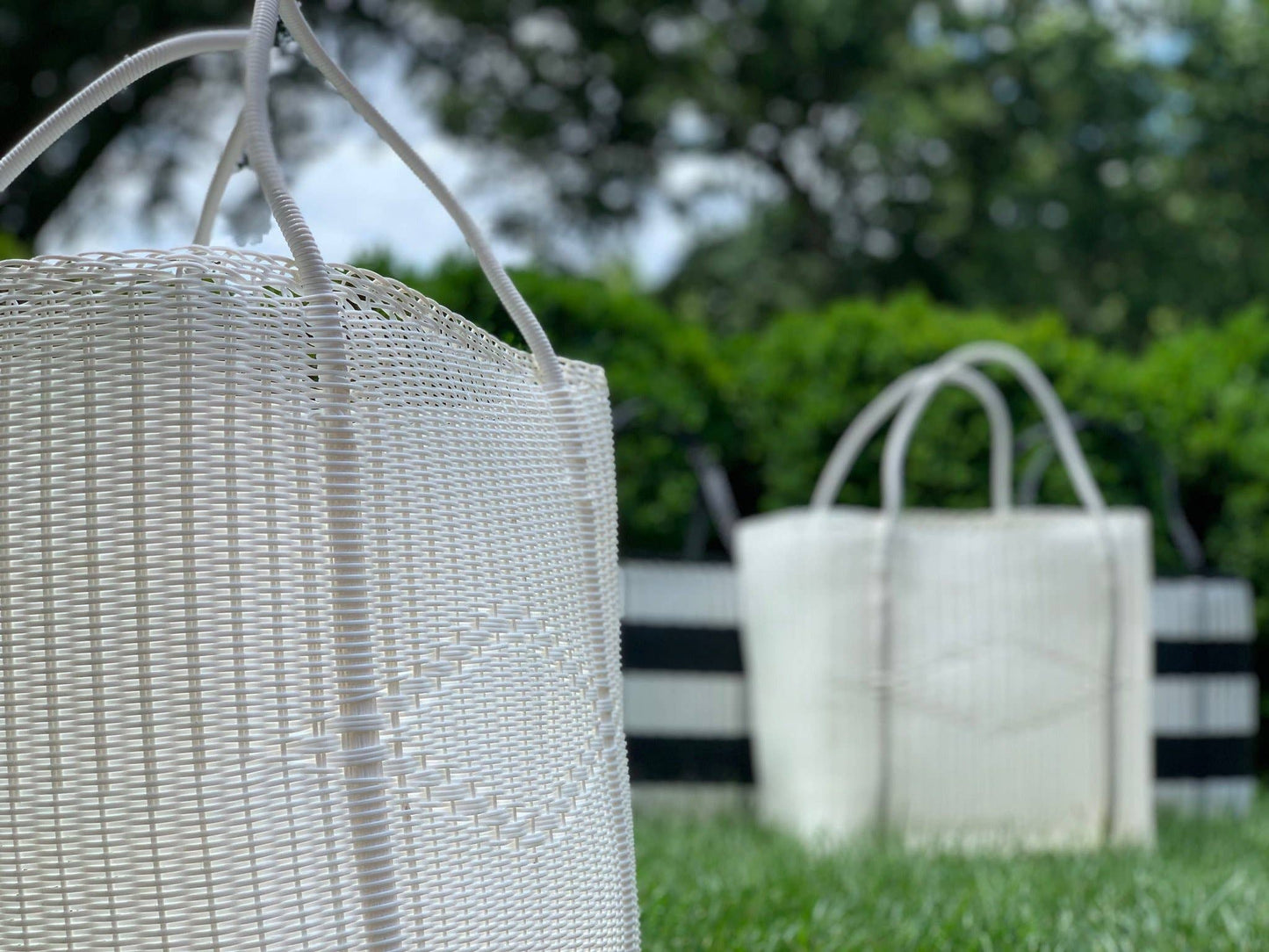 Large, Solid in White Tote