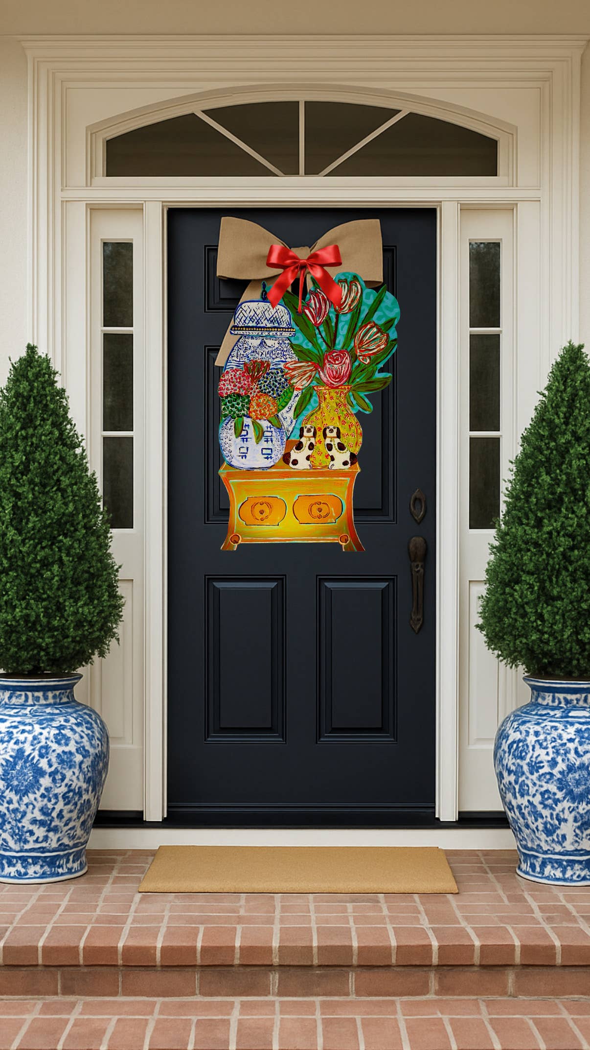 'For the Love of Chinois' Door Hanger