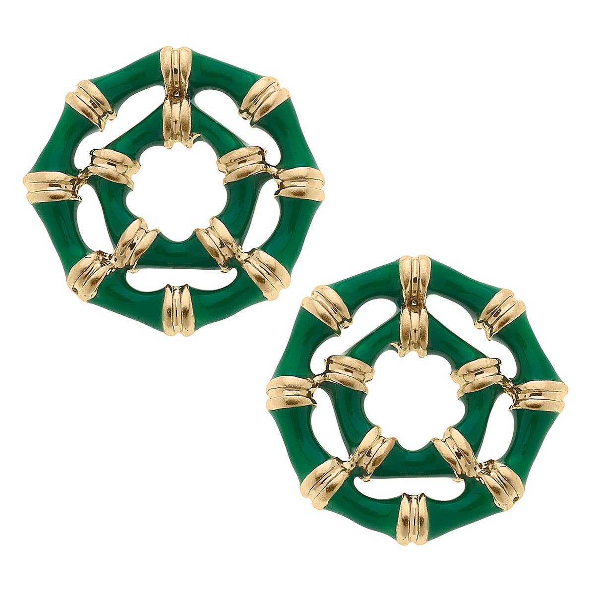 Lilly Bamboo Stud Earrings