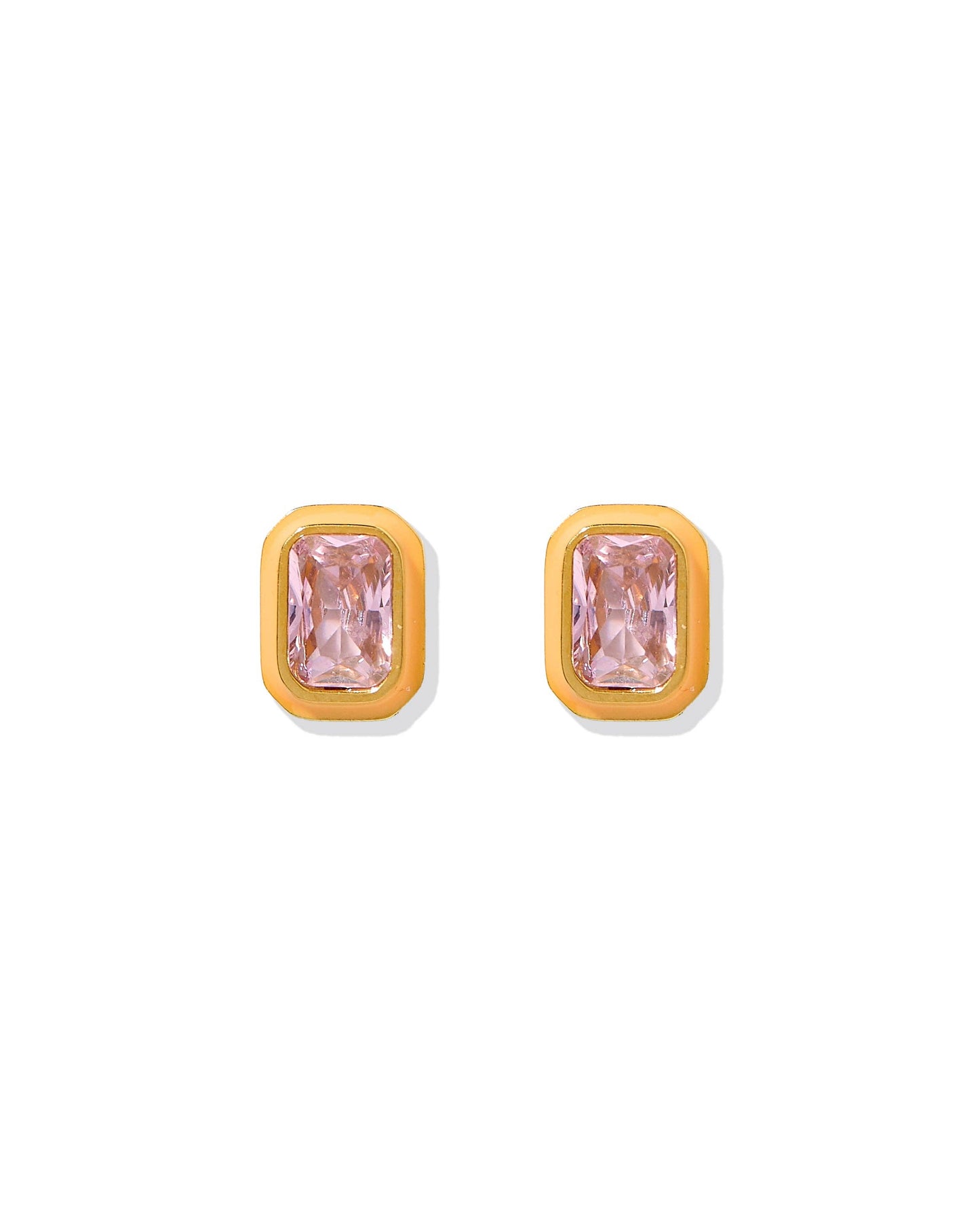 LINNY CO - Screwback Stud Earrings - Whitney Orange Sherbert