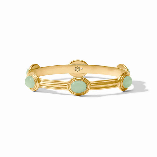 Julie Vos Portofino Stone Bangle Aqua Jade